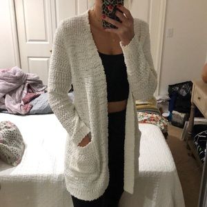 White cardigan